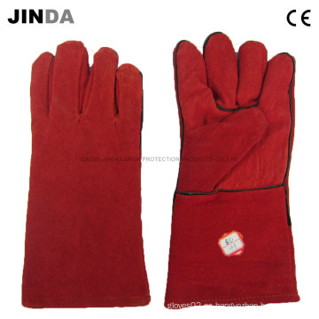 Guantes de trabajo industriales de soldadura de cuero (L013)